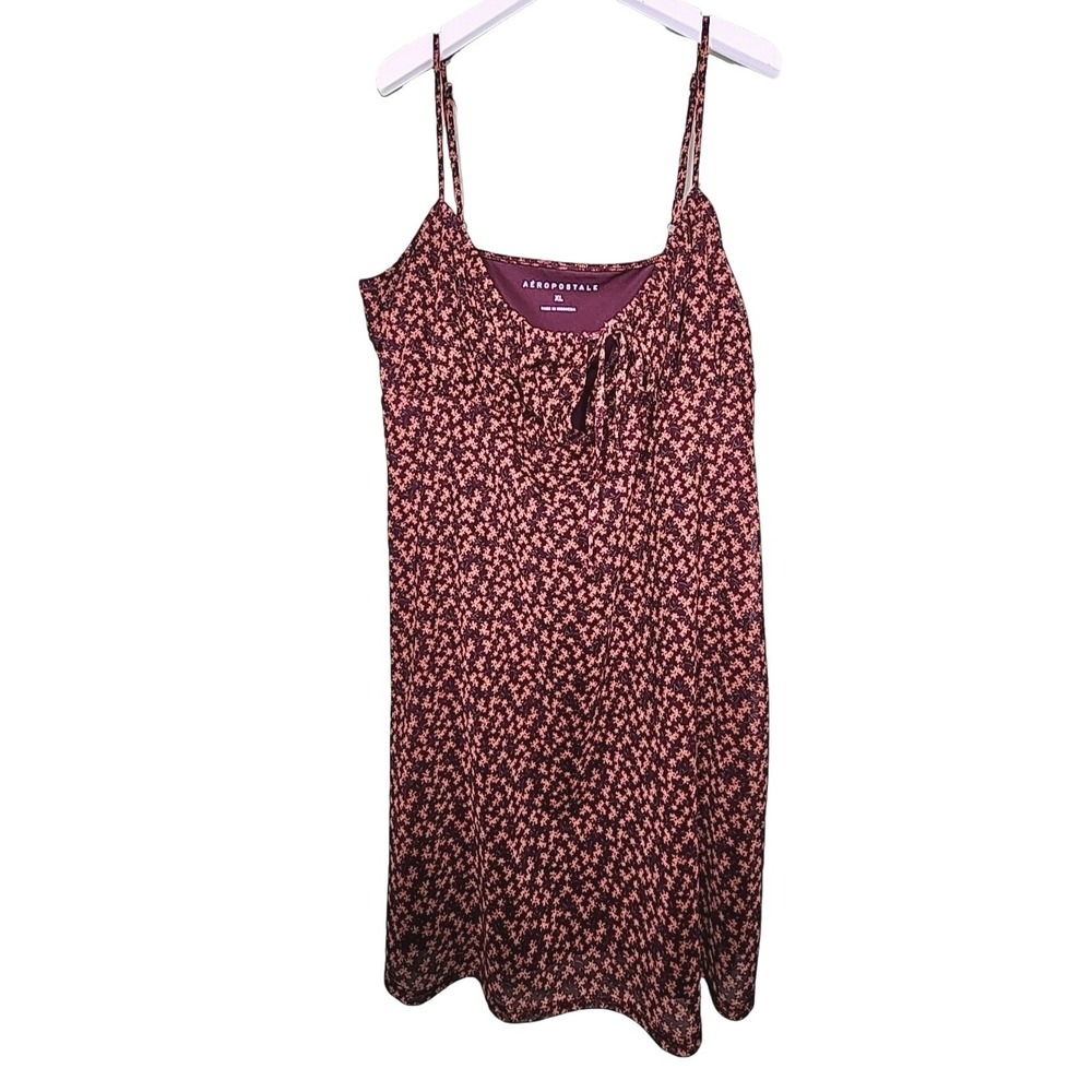 Aeropostale‎ Sleeveless Dress XL Ditzy Floral Keyhole Shift Strappy Y2K Fairy